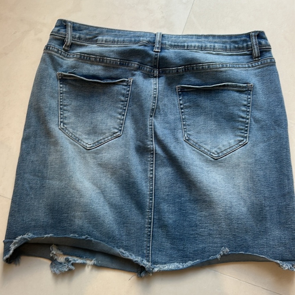 YMI Light Blue Denim Skirt - Picture 4 of 5